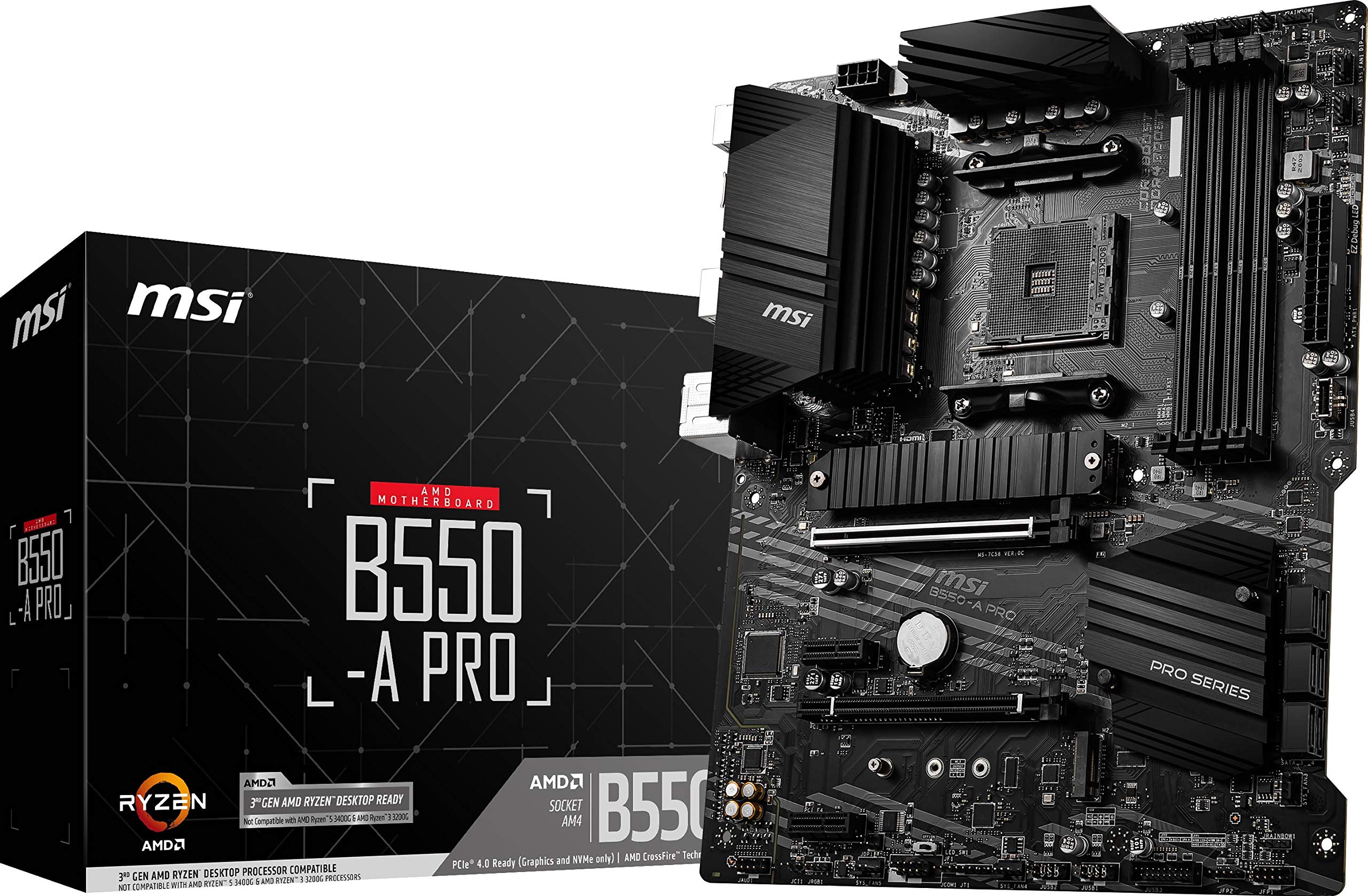 Placa base MSI B550-A PRO ProSeries (AMD Ryzen 5000, AM4, DDR4